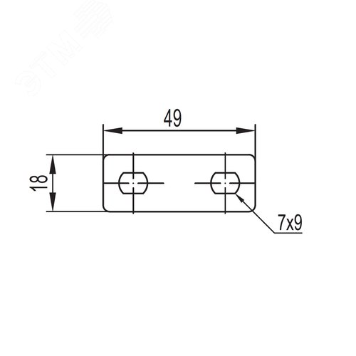 Пластина для заземления PTCE никелированная