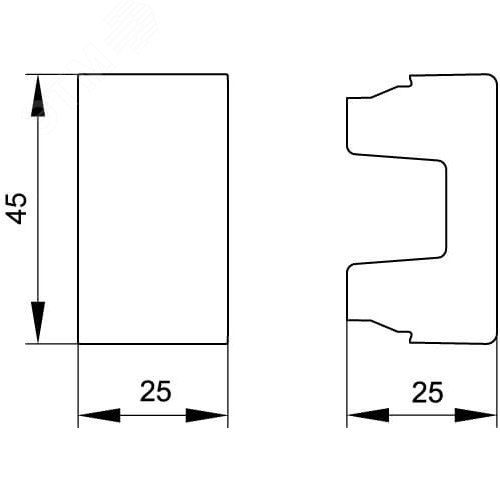 VIVA Заглушка 1 модуль