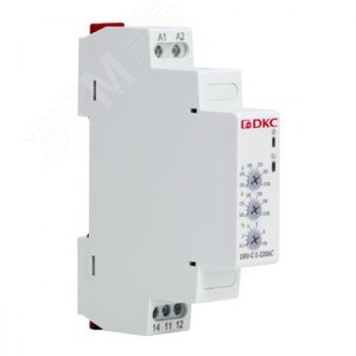 Реле контроля напряжения однофазное, конфигурация контакта 1CO, 220В AC