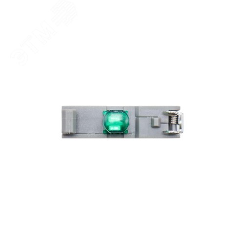 Контактный блок с клеммными зажимами под винт со светодиодом на 220В, зеленый