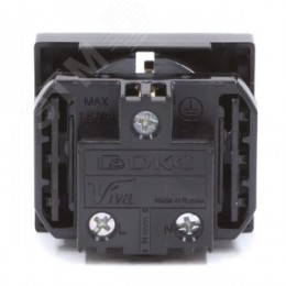 Розетка силовая 2Р+Е со шторками Viva 2 модуля черный