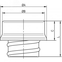 Концевая втулка для металлорукава DN 20 мм