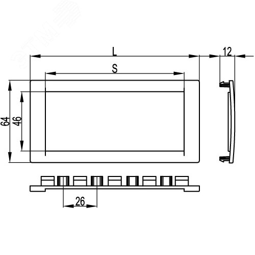 Рамка универсальная 2 модуля