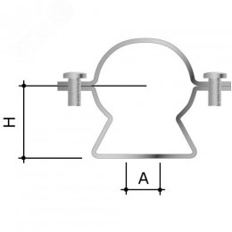 Хомут стальной 20-1/2 мм оцинкованная сталь