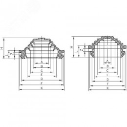Ввод кабельный для труб IP55 диаметр 32мм