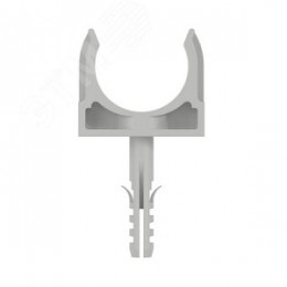 Держатель для труб 32 мм с защелкой и дюбелем