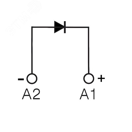 Модуль защиты, диод A1+, 6-250V DC