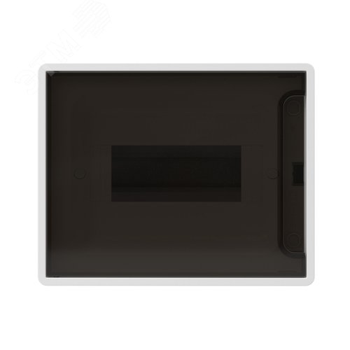 Щиток 8 мод настенный FRAME ЩРн-П-8, белый, с тонированной дверцей, с 2 шинами PEN на 6 и 8 отв. F08W1WD DKC