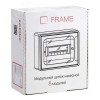 Щиток 8 мод настенный FRAME ЩРн-П-8, белый, с тонированной дверцей, с 2 шинами PEN на 6 и 8 отв. F08W1WD DKC