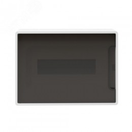 Щиток 12 мод настенный FRAME ЩРн-П-12, белый, с тонированной дверцей, с 2 шинами  PEN на 6 и 8 отв. F12W1WD DKC