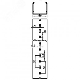 Короб перфорированный RL6 60x40 серый QUADRO