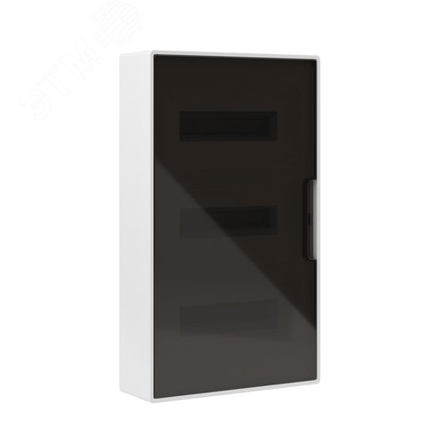 Щиток 36 мод настенный FRAME ЩРн-П-36, белый, с тонированной дверцей, с 4 шинами  PEN (2шт на 8 отв. и 2шт на 10 отв.) F36W1WD DKC