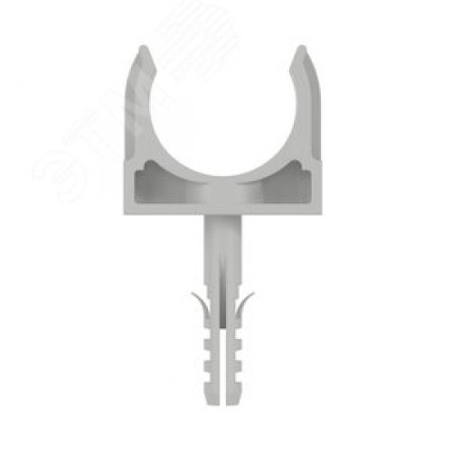 Держатель для труб 25 мм с защелкой и дюбелем