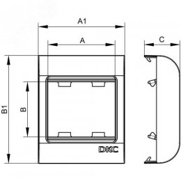VIVA Коробка установочная PDD под 2 модуля