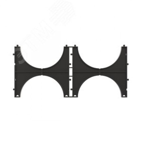 Держатель расстояния (кластер) 110мм для двустенныx труб двойной