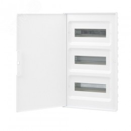 Щиток 36 мод встраиваемый FRAME ЩРв-П-36, белый, с белой дверцей, с 4  шинами PEN (2шт на 8 отв. и 2шт на 10 отв.) F36B1WW DKC