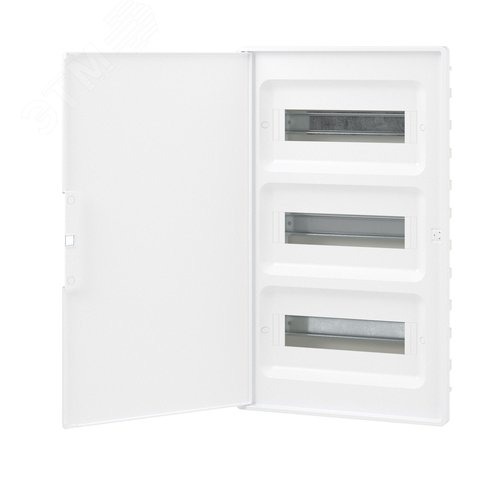 Щиток 36 мод встраиваемый FRAME ЩРв-П-36, белый, с белой дверцей, с 4  шинами PEN (2шт на 8 отв. и 2шт на 10 отв.) F36B1WW DKC