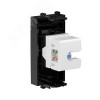 Avanti Компьютерная розетка RJ-45 без шторки      модульная кат.5е Черный квадрат 1 модуль