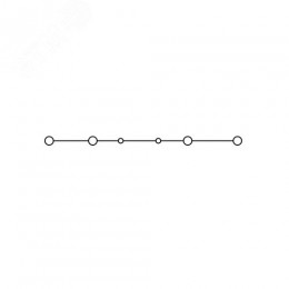 Клемма проходная, зажим push-in, 4 точки подключения, 2.5 кв.мм, серая