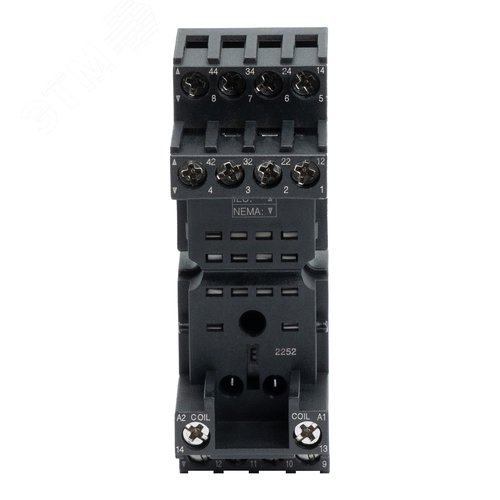 Колодка с винтовыми клеммами для реле на 4 группы IR-24DC/220DC/230AC-4CO