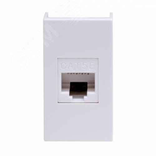 VIVA Розетка компьютерная RJ45 1 модуль категория 5е белая