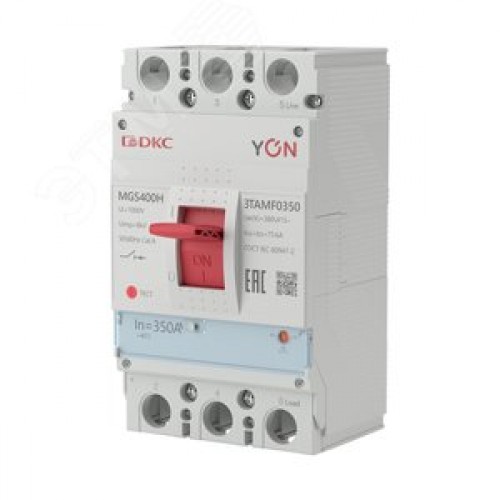 Выключатель автоматический YON max MGS400H 3P 280-350А 75кА с регулируемым термомагнитным расцепителем