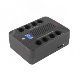 Источник бесперебойного питания line-interactive, Инфо ПДУ (Info PDU), 1000 ВА/600 Вт, 1/1,8xSchuko, LCD, 1x9Aч