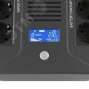 Источник бесперебойного питания line-interactive, Инфо ПДУ (Info PDU), 1000 ВА/600 Вт, 1/1,8xSchuko, LCD, 1x9Aч