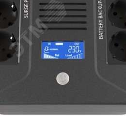Источник бесперебойного питания line-interactive, Инфо ПДУ (Info PDU), 1000 ВА/600 Вт, 1/1,8xSchuko, LCD, 1x9Aч
