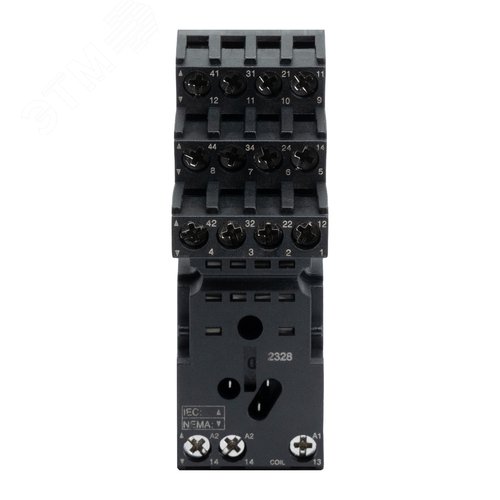 Колодка с винтовыми клеммами для реле на 4 группы IR-24DC/220DC/230AC-4CO