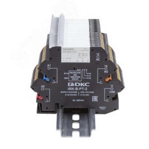 Реле интерфейсное, 1CO, коммутируемый ток 6 А, AgSnO, напряжение 230V AC/DC, винтовые клеммы