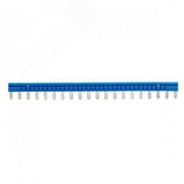 Перемычка шинная 20-ти полюсная для колодки с винтовыми клеммами IRK синий цвет