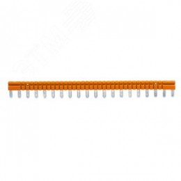 Перемычка шинная 20-ти полюсная для колодки с винтовыми клеммами IRK 36 A 250 V оранжевый цвет