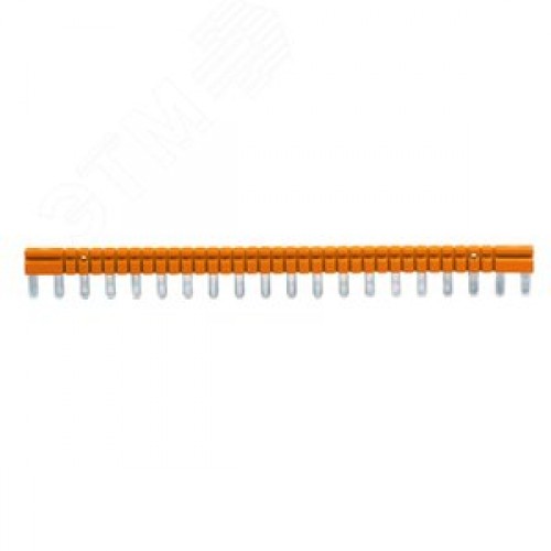 Перемычка шинная 20-ти полюсная для колодки с винтовыми клеммами IRK 36 A 250 V оранжевый цвет