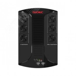 Источник бесперебойного питания line-interactive, Info PDU, 800 ВА/480 Вт, 1/1, 6xSchuko, USB для зарядки (2), USB + RJ11, 1x8Aч