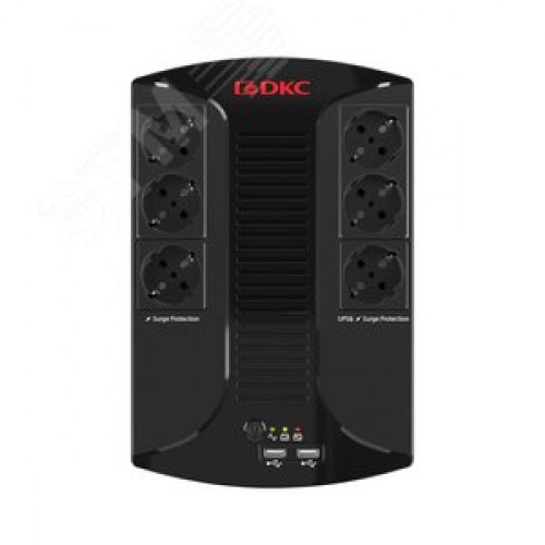 Источник бесперебойного питания line-interactive, Info PDU, 800 ВА/480 Вт, 1/1, 6xSchuko, USB для зарядки (2), USB + RJ11, 1x8Aч