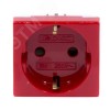 VIVA Розетка силовая с заземлением красная