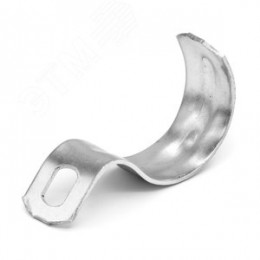 Скоба металлическая 10мм однолапковая оцинкованная