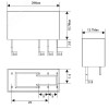 Реле миниатюрное низкопрофильное, 2CO, коммутируемый ток 8 А, AgSnO напряжение 24V DC