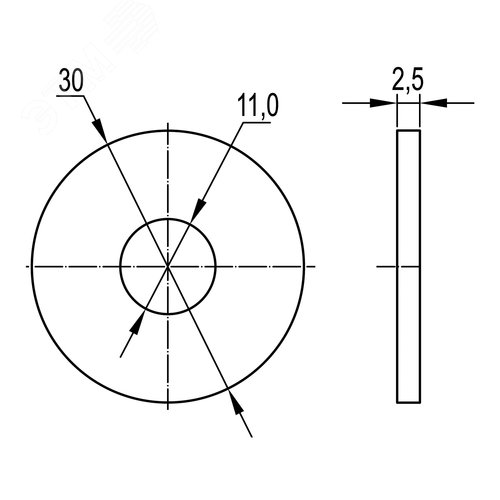 Шaйбa М10 кузoвнaя DIN9021 oцинкoвaннaя СМ121000
