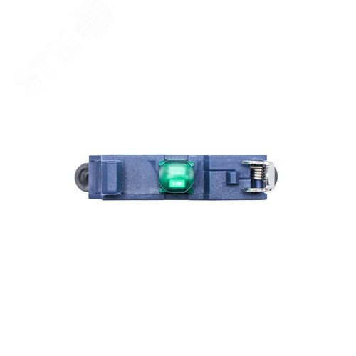 Контактный блок с клеммным безвинтовым зажимом со светодиодом на 220В, зеленый