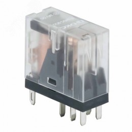 Реле миниатюрное промышленное, 2CO, коммутируемый ток 8 А, AgSnO, напряжение 24V DC, опция – светодиод