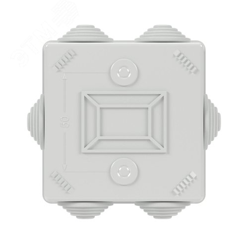 Коробка уравнивания потенциалов, 8 зажимов, 6 вводов, 20 мм, 80х80х40 мм, IP44