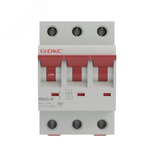 Выключатель автоматический трёхполюсный 16А C 4,5кА