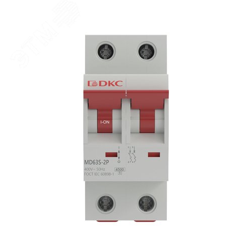 Выключатель автоматический двухполюсный 20А C 4,5кА