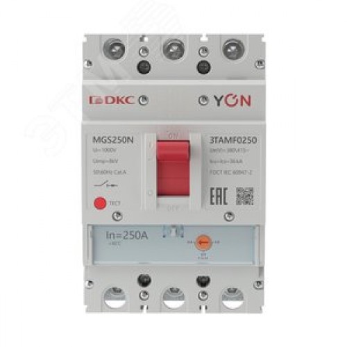 Выключатель автоматический YON MGS250 3P 200-250 A 36 kA