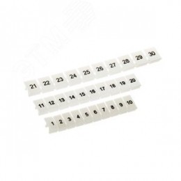 Маркировка для клемм, ширина 8 мм, от 1 до 10, горизонтальная ориентация