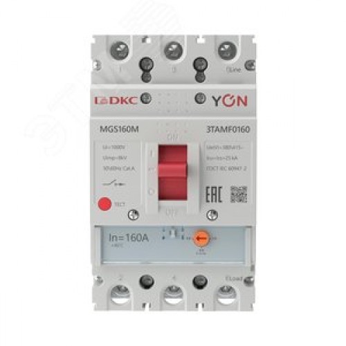 Выключатель автоматический YON MGS160 3P 128-160 A 25 kA