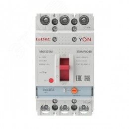 Выключатель автоматический YON MGS125 3P 32-40 A 25 kA