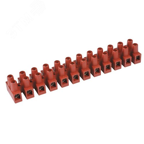 Клеммник 12П 150 градусов 450V 32A 4мм.кв фибергласс